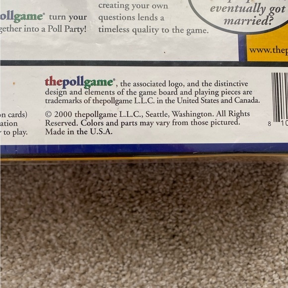 New Sealed Complete The Poll Game A Game Of Opinions Vintage 2000 Adult Game - Picture 4 of 6